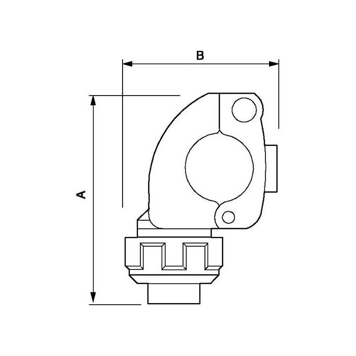 Tampa de derivação rápida roscada 63 mm x 1/2" fêmea