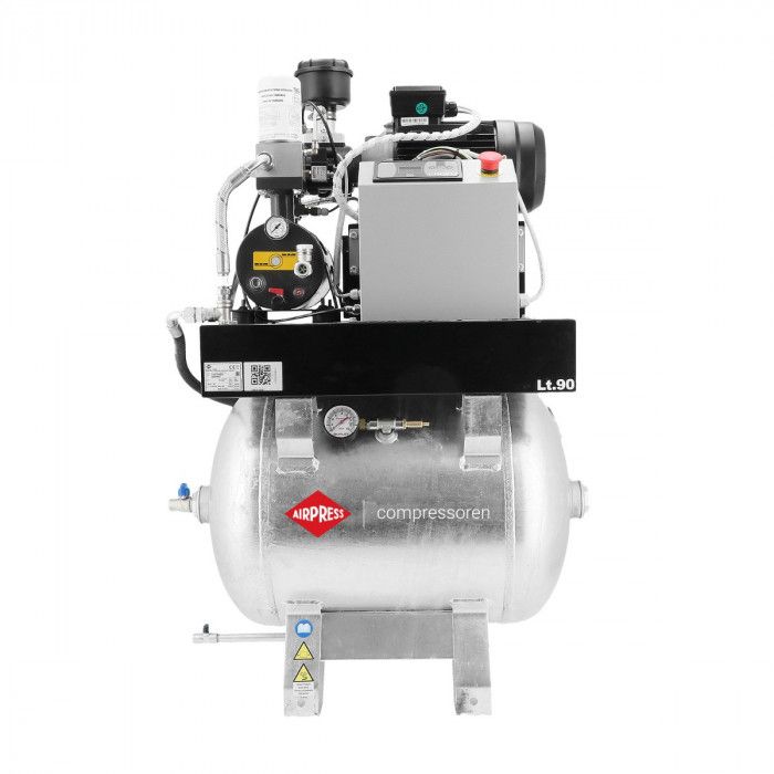 Compressor de parafuso APS 3 Combi Compact 400V 10 bar 3,0 CV/2,2 kW 261 l/min 90 l galvanizado