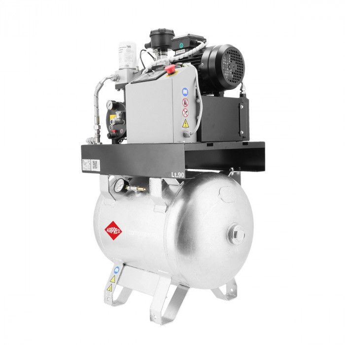 Compressor de parafuso APS 3 Combi Compact 400V 10 bar 3,0 CV/2,2 kW 261 l/min 90 l galvanizado