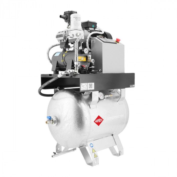 Compressor de parafuso APS 3 Combi Compact 400V 10 bar 3,0 CV/2,2 kW 261 l/min 90 l galvanizado