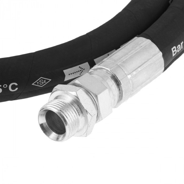 Mangueira de alta pressão 1" 1 m 88 bar (ponta angular + reta)