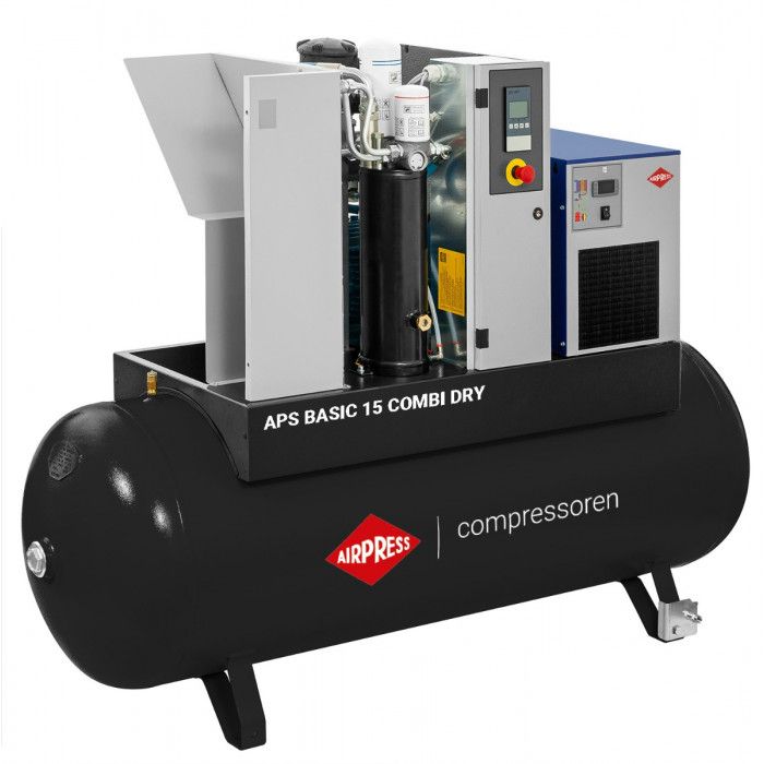 Compressores de parafuso APS 15 Basic Combi Dry 10 bar 15 HP 1416 l/min 500 l
