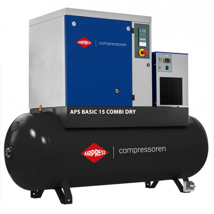 Compressores de parafuso APS 15 Basic Combi Dry 10 bar 15 HP 1416 l/min 500 l