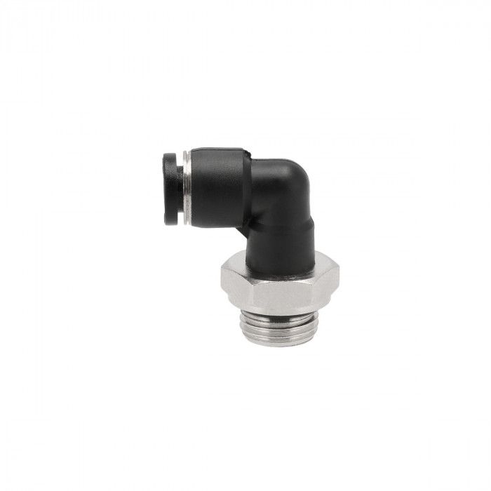 Acoplamento em cotovelo de 90° 6 mm x 1/4"