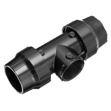 Acoplamento em T fêmea 1" 32 mm