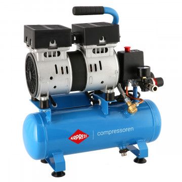 Compressor de ar silencioso sem óleo L 6-105 8 bar 0.6 HP 48 l/min 6 l