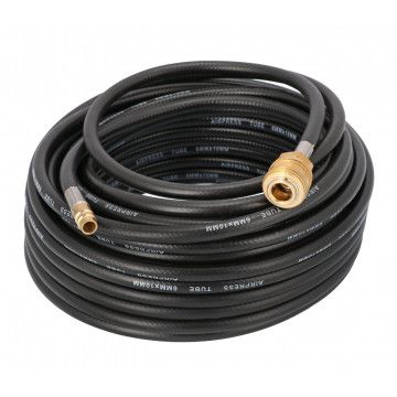 Mangueira de ar de borracha 10 x 6 mm 20 m Euro acoplamento rápido