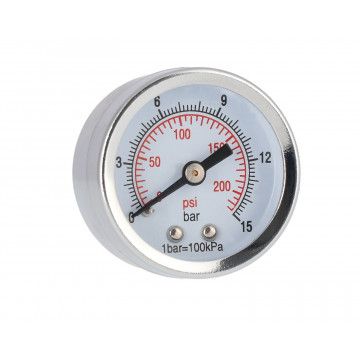 Manômetro 1/8" conexão traseira