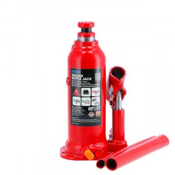 Macaco hidráulico de garrafa 4 t 192-377 mm de elevação alta