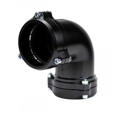 Acoplamento de cotovelo de alumínio 63 mm 90 graus