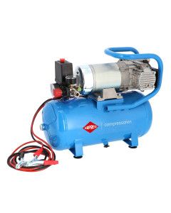 Compressor de ar silencioso sem óleo 24 V DC 24-225/15 10 bar 0,75 CV 180 l/min 15 l
