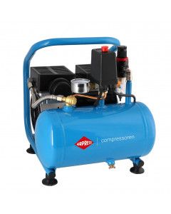 Compressor de ar silencioso sem óleo L 6-95 8 bar 0,6 HP / 0,45 kW 48 l/min 5 l