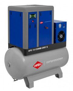 Compressor de parafuso APS 15 Combi Dry X 10 bar 15 CV 1410 l/min 500 l