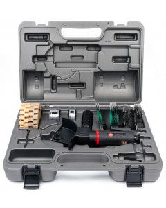 Rebarbadora angular multifunções com acessórios 3500 rpm 1/4" 110 l/min